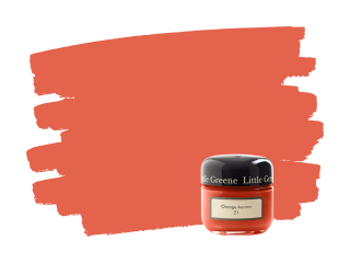 Little Greene Orange Aurora 21 samplepotje