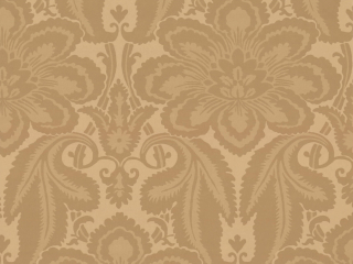 Albemarle Street - Gold behang Little Greene met klassiek patroon