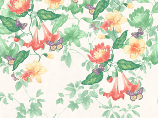 Asterid - Lantern behang van Little Greene