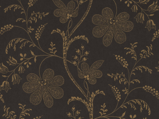 Zwart met goud behang Bedford Square - Ebony Gold Little Greene