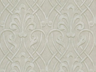 Brook Street - Palazzo behang met een klassiek patroon in een beige uitvoering van Little Greene
