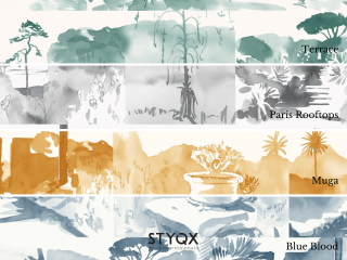 Paint & Paper Library Abbey Gardens - Blue Blood