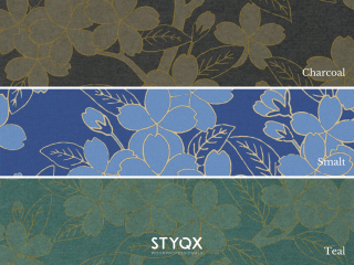 Little Greene Camellia - Charcoal