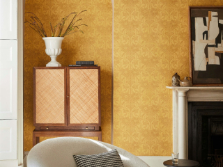 Little Greene Dahlia Scroll - Giallo