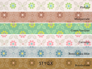 Little Greene Ditsy Block - Green Verditer