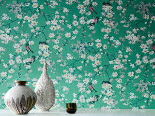 Little Greene Massingberd Blossom - Verditer