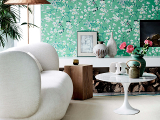 Little Greene Massingberd Blossom - Verditer