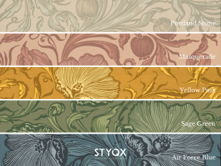 Little Greene Poppy Trail - Masquerade