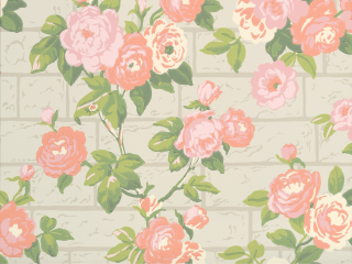 Little Greene Rose Garden - Green Stone