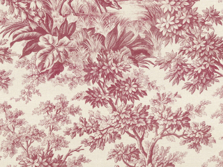 Little Greene Stag Toile - Burgundy