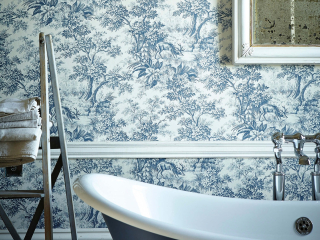 Little Greene Stag Toile - Juniper