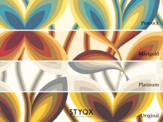 Little Greene Starflower - Peacock