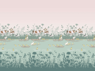 Little Greene behang Riverside Capers Quack