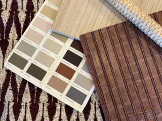 Catchii bamboe behang Grof Donkerbruin - B009