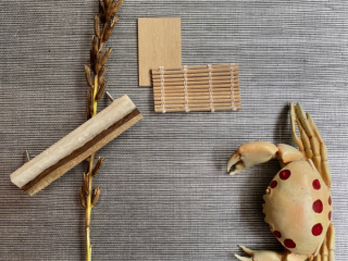 Catchii sisal behang Jeans Blauw - S017