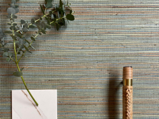 Catchii zeegras behang Pistache Camel Mix - Z006