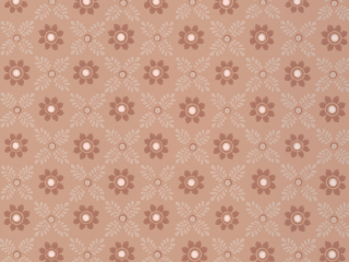 Little Greene behang met verschillende roze tinten in bloemen en bladeren Ditsy Block - Masquerade