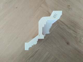 Gaudi flexibele kroonlijst 1.50.169