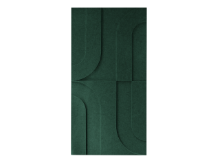 Maeven Art akoestische 3D panelen Maya I - Deep Green (set van 2)