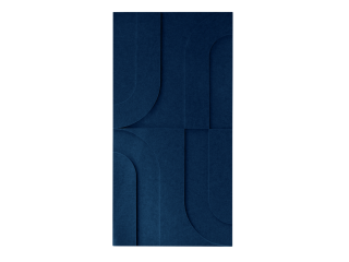 Maeven Art akoestische 3D panelen Maya I - Navy Blue (set van 2)