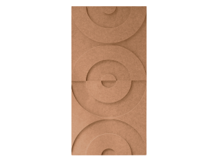 Maeven Art akoestische 3D panelen Maya II - Cognac (set van 2)