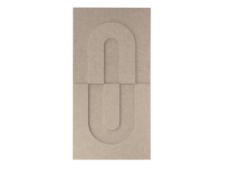 Maeven Art akoestische 3D panelen Maya IV - Beige (set van 2)