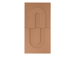 Maeven Art akoestische 3D panelen Maya IV - Cognac (set van 2)