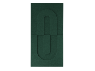 Maeven Art akoestische 3D panelen Maya IV - Deep Green (set van 2)