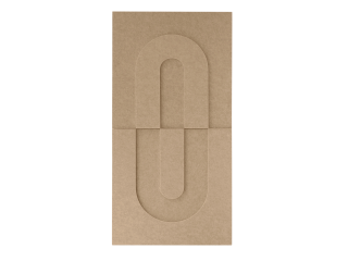 Maeven Art akoestische 3D panelen Maya IV - Sand (set van 2)
