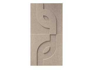 Maeven Art akoestische 3D panelen Maya V - Beige (set van 2)