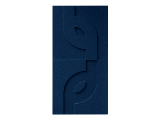 Maeven Art akoestische 3D panelen Maya V - Navy Blue (set van 2)