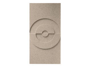 Maeven Art akoestische 3D panelen Maya VI - Beige (set van 2)
