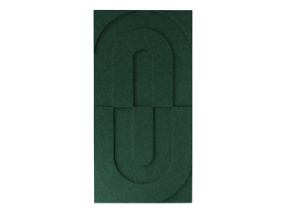 Maeven Art akoestische 3D panelen Maya VII - Deep Green (set van 2)