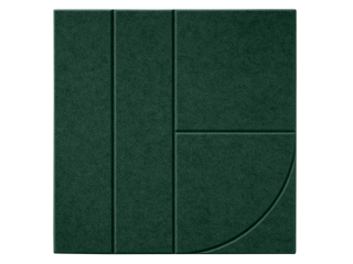 Maeven Art akoestisch paneel Sadé VIII - Deep Green