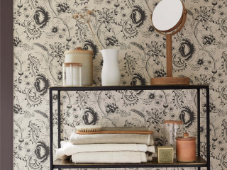 Little Greene Woodblock Mono - Knightsbridge