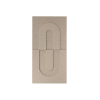 Maeven Art akoestische 3D panelen Maya IV - Beige (set van 2)