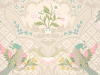 Brodsworth - Consort behang met vogels, bloemen en een klassiek patroon van Little Greene