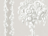 Chelsea Bridge - Hush een behang met grijstinten en is gedecoreerd met bloemen voor een klassiek patroon