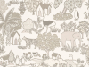 Little Greene behang Animal Kingdom Portland Stone