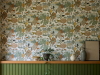 Little Greene behang Animal Kingdom Pea detail sfeer