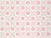 Roze bloemen behang met blauwe accenten Ditsy Block - Carmine van Little Greene