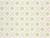 Wit behang met groene bloemen en beige bladeren Ditsy Block - Phthalo van Little Greene