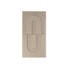 Maeven Art akoestische 3D panelen Maya IV - Beige (set van 2)