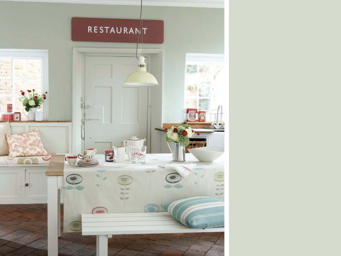 Little Greene - Pearl Colour 100 in een keuken