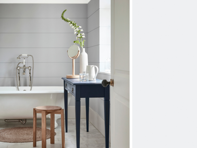 Little Greene - Gauze 106 in de badkamer