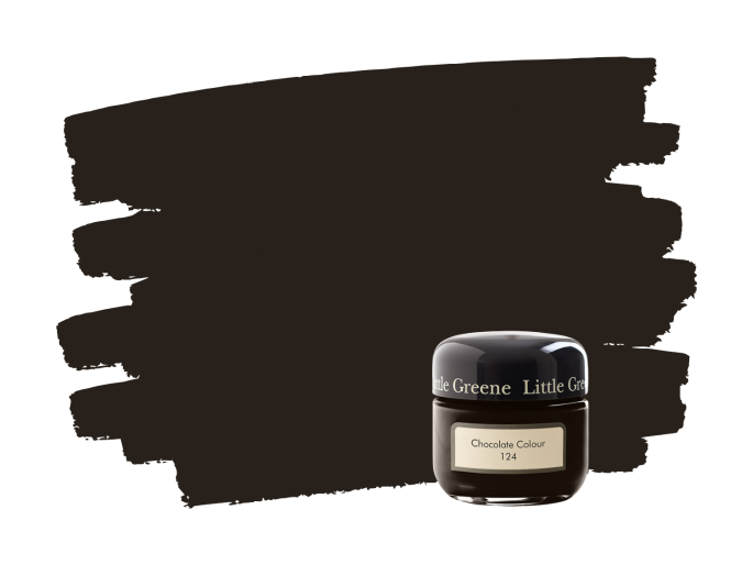 Little Greene Chocolate Colour 124 samplepotje