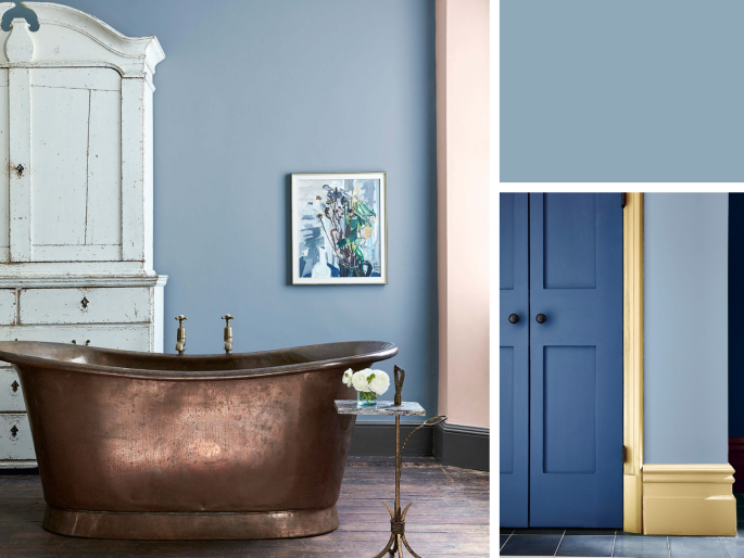 Little Greene - Grey Stone 276 in de badkamer toegepast