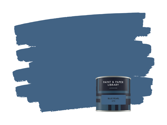 Paint and Paper Library Blue Pearl 670 samplepotje