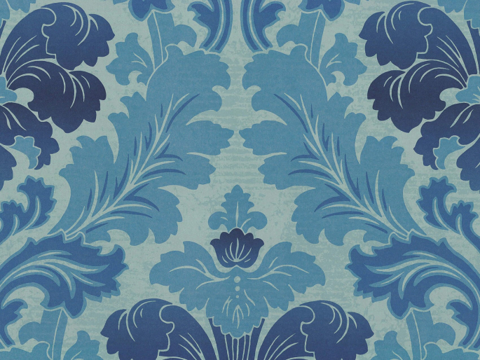 Bonaparte - Imperial behang van Little Greene met een klassiek blauw design