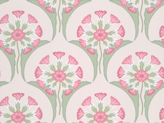 Hencroft - Pink Primula bloemenhang van Little Greene